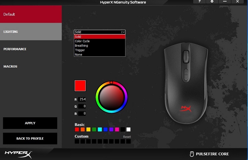 Hyperx Pulsefire Core Rgb Gaming Mouse Technoyard