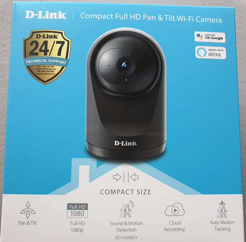 D-Link Compact Full HD Pan & Tilt Wi-Fi Camera - DCS-6500LH Online