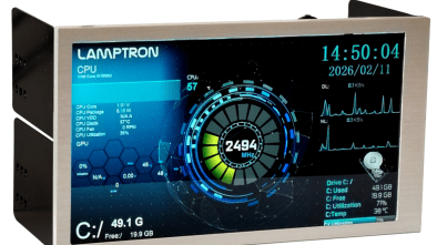 Lamptron HC060/HM049 SILVER PC Hardware Minotor is available now